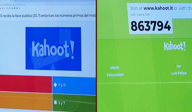 Ejercicios con Kahoot